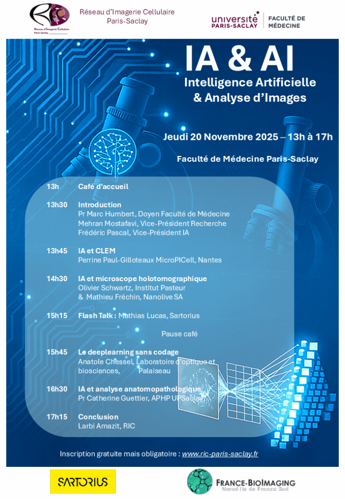 affiche conférence IA et AI